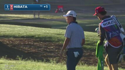 Kensei Hirata sinks 5-foot birdie putt on No. 1 at Valspar