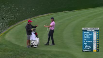 Aaron Baddeley chips in for birdie at Valspar