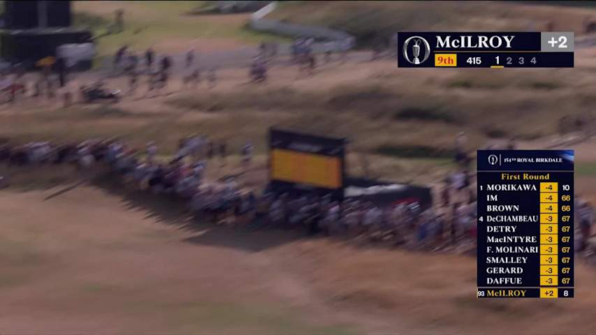 Rory McIlroy crushes 389-yard tee shot, drives green for birdie at The Open