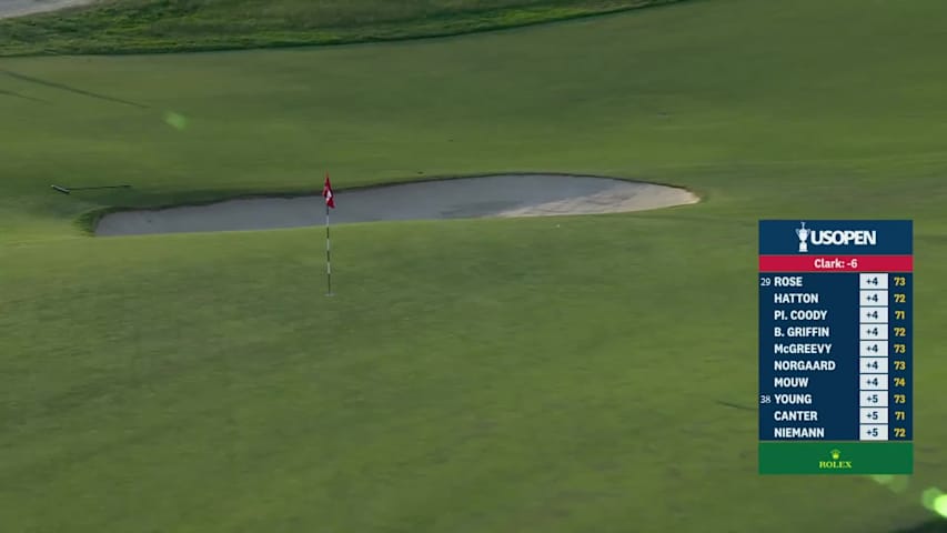 Wyndham Clark hits towering approach from 275 yards to set up eagle in Round 3 of U.S. Open