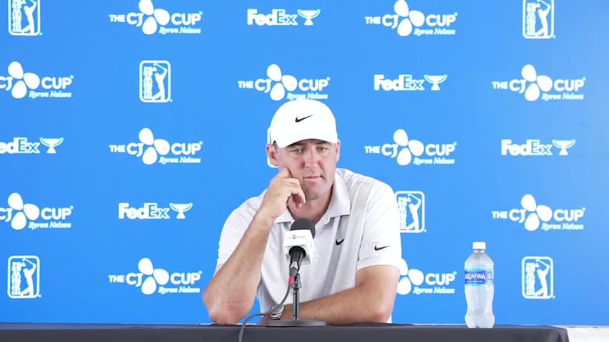 Scottie Scheffler on resetting his putting after poor performance on greens at Aronimink
