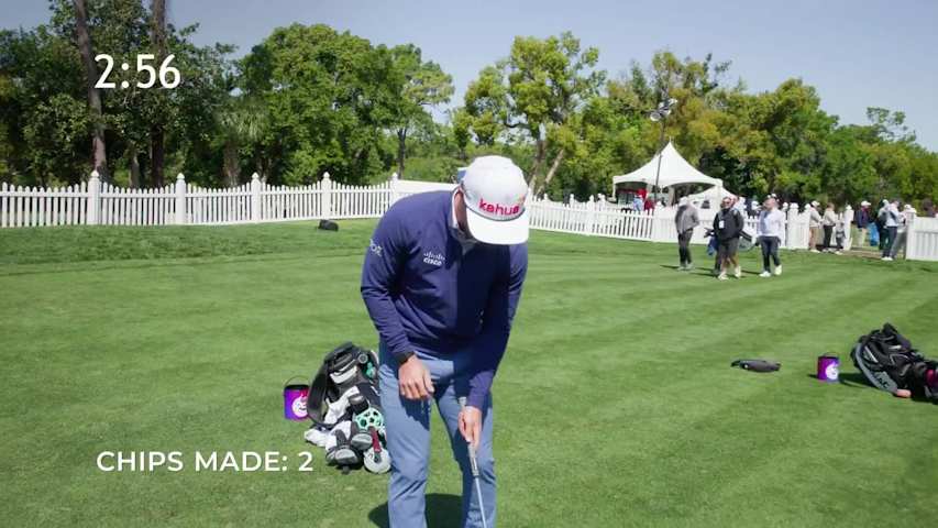 How many chip-ins can David Ford make in five minutes?