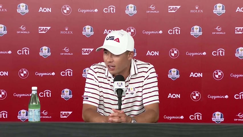 Collin Morikawa talks friendly Ryder Cup wagers between U.S. players, vice captains