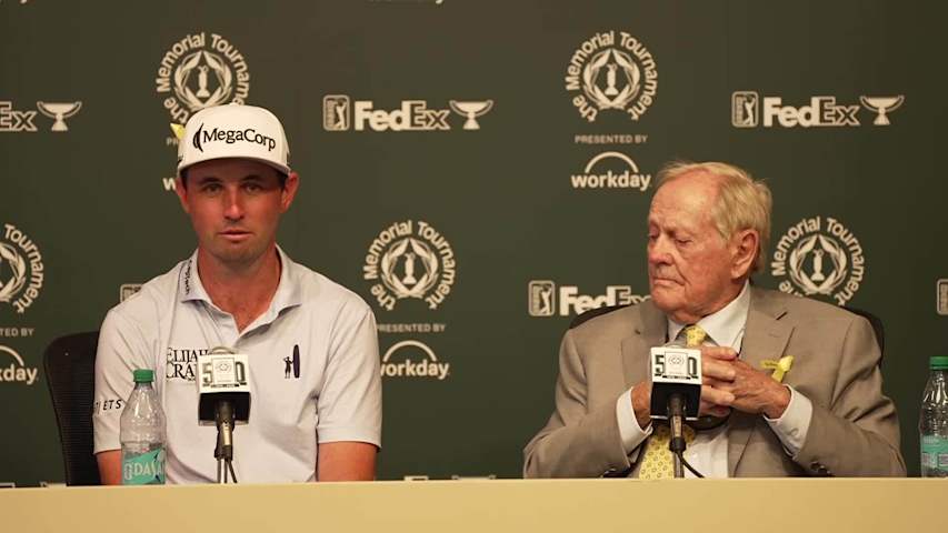 J.T. Poston news conference after winning the Memorial
