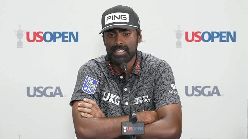 Sahith Theegala on gratitude to be playing, contending at U.S. Open