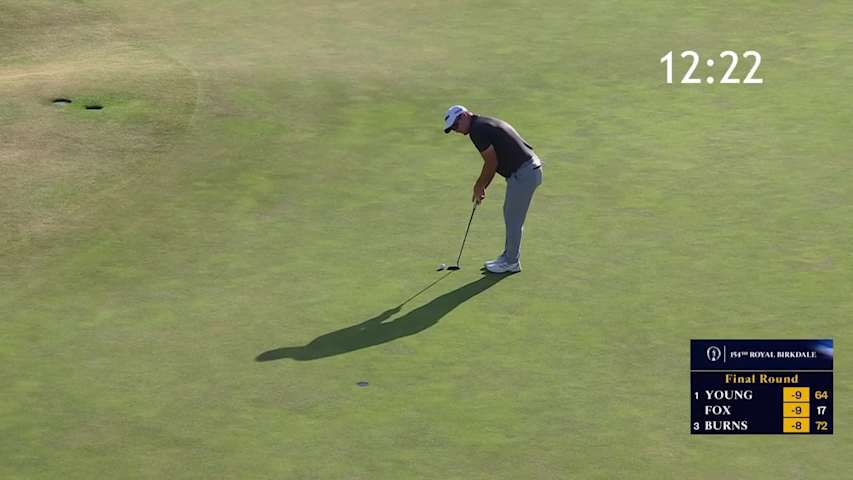 Ryan Fox needed just 22 seconds after Sam Burns' putt to win The Open