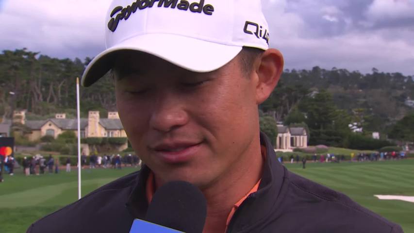 Collin Morikawa announces first child on way after AT&T Pebble Beach win