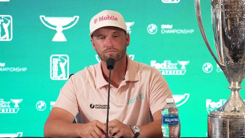 Wyndham Clark news conference after winning BMW Championship