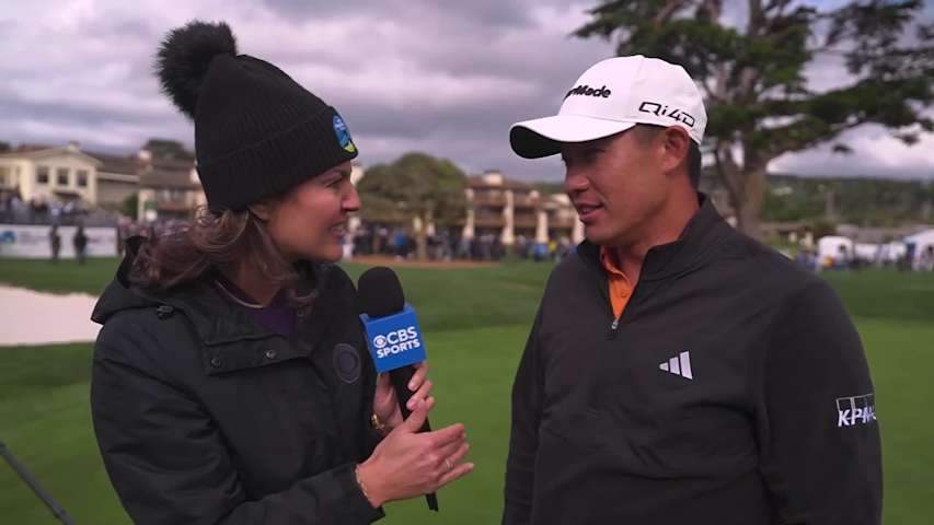 Collin Morikawa announces first child on way after AT&T Pebble Beach win