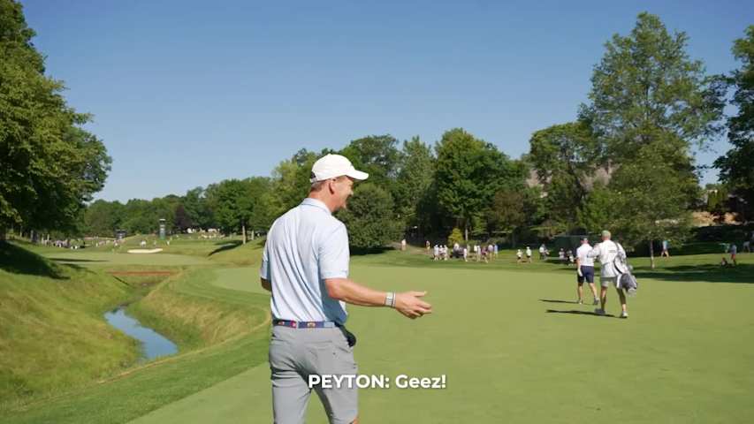 Peyton Manning mic'd up at the Memorial