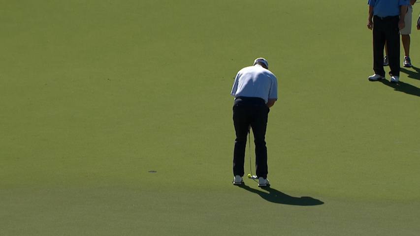 Joe Durant grabs the lead on No. 18 at Mississippi Gulf