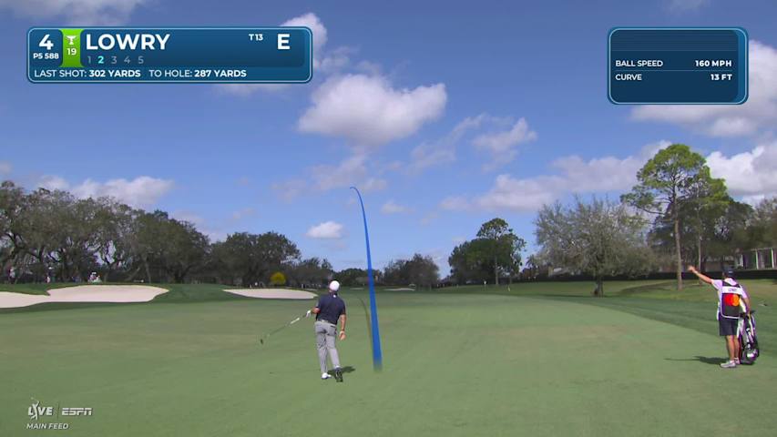 Shane Lowry taps in from 1 foot for birdie on No. 4 at Arnold Palmer