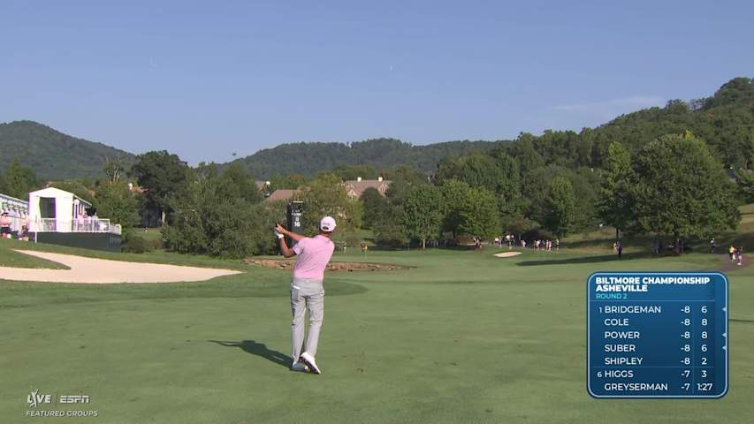 Webb Simpson gets up-and-down from 179 yards for birdie on No. 16 at Biltmore Championship
