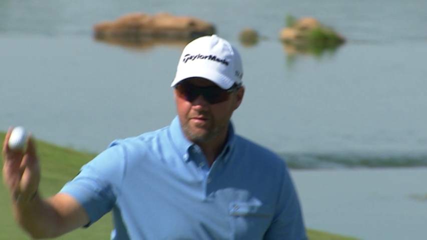 Peter Hanson’s stellar approach yields birdie on No. 18 at HP Byron Nelson