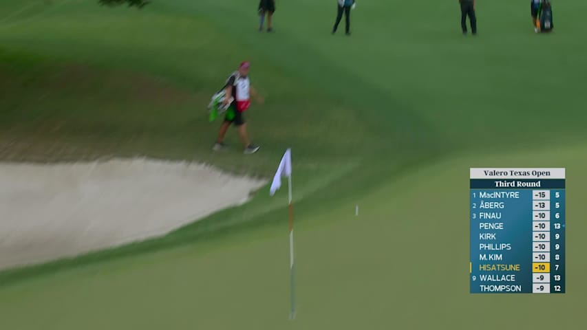 Ryo Hisatsune drains 10-foot birdie putt on No. 8 at Valero