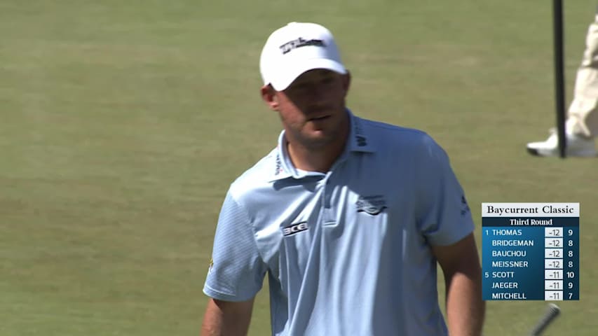 Zachary Bauchou's 151-yard approach sets up birdie on No. 9 at Baycurrent