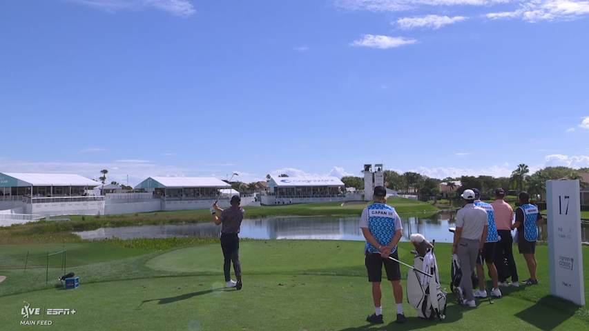 Frankie Capan III nearly aces to set up tap-in birdie at Cognizant Classic