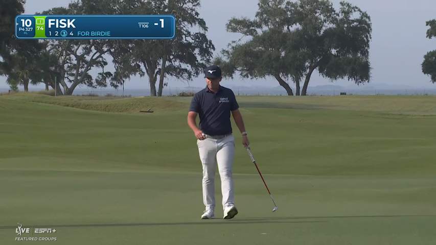 Steven Fisk makes birdie on No. 10 at The RSM Classic