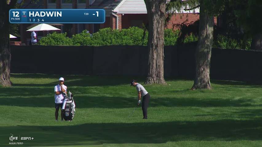 Adam Hadwin makes birdie on No. 12 at Rocket Classic