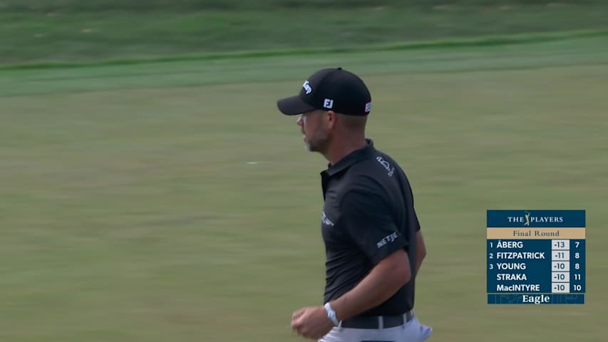 Brian Harman makes 38-foot eagle putt on No. 9 at THE PLAYERS