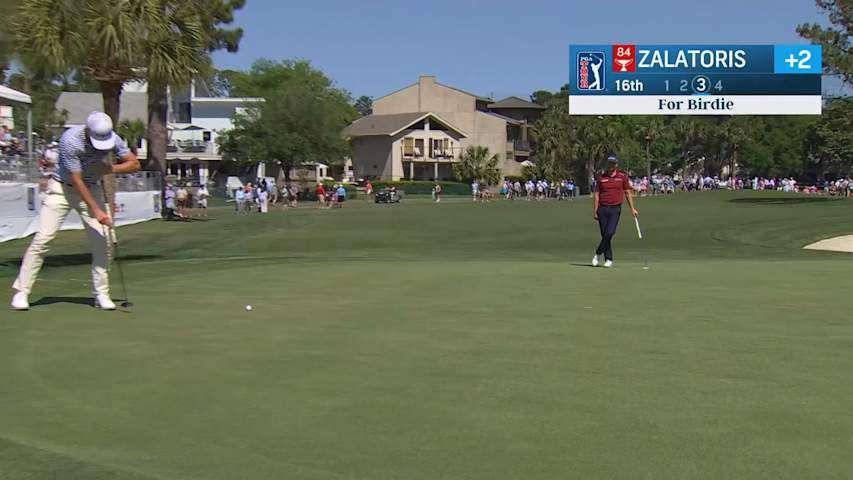 Will Zalatoris pours in birdie putt at RBC Heritage