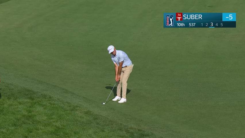 Jackson Suber hits 86-yard approach to 6 feet, sets up birdie on No. 10 at Cognizant Classic