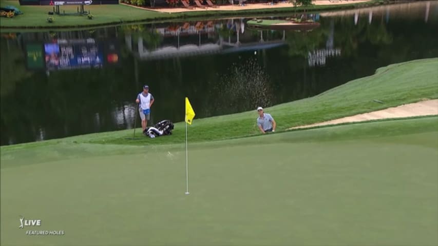 Peter Kuest escapes greenside bunker to set up birdie at Wyndham