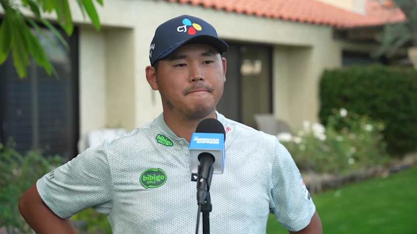 Si Woo Kim’s interview after Round 3 of The American Express