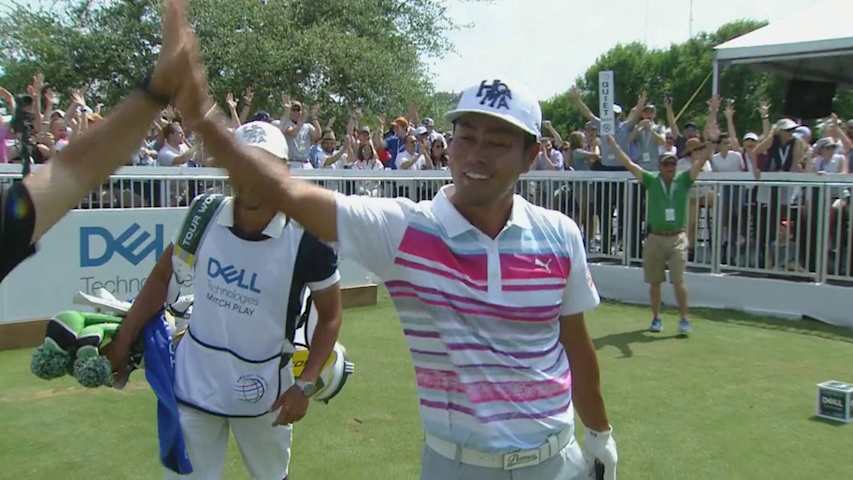 Hideto Tanihara plays it perfect for an ace at Dell Match Play