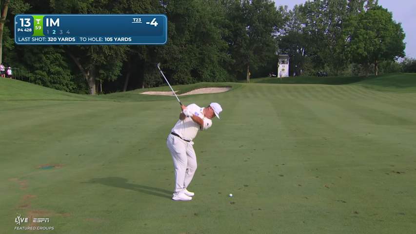 Sungjae Im's 105-yard approach sets up birdie on No. 13 at John Deere
