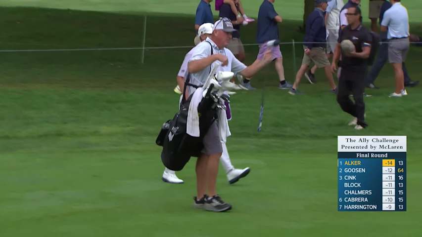 Steven Alker makes birdie on No. 14 at The Ally Challenge