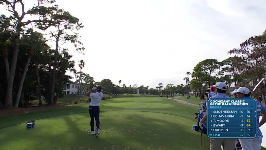 Steven Fisk sinks 23-foot birdie putt on No. 7 at Cognizant Classic