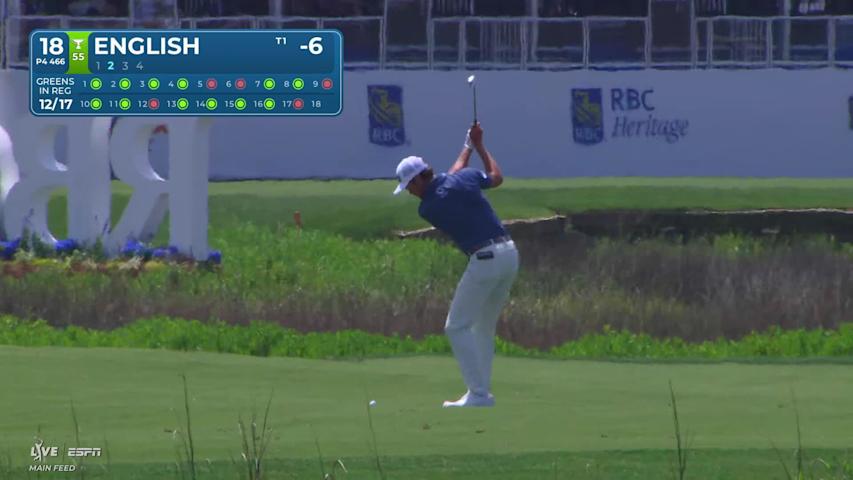 Harris English makes birdie on No. 18 at RBC Heritage