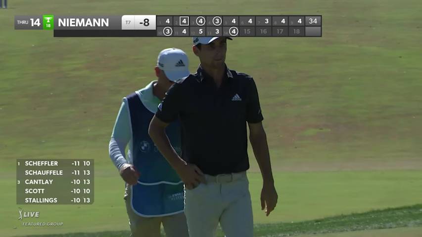 Joaquin Niemann spins wedge close and birdies at BMW Championship