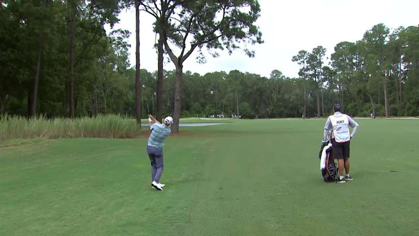 Cameron Percy makes birdie on No. 15 at Constellation FURYK & FRIENDS