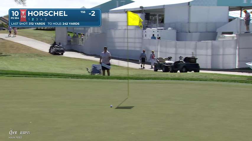 Billy Horschel hits 248-yard approach to 19 feet, sets up birdie on No. 10 at Cognizant Classic