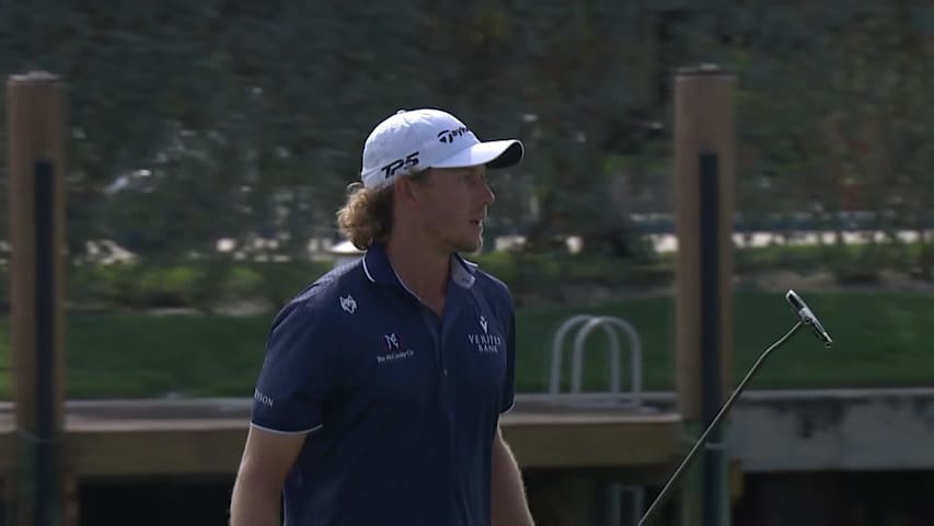Austin Smotherman sinks birdie putt at The Bahamas Golf Classic