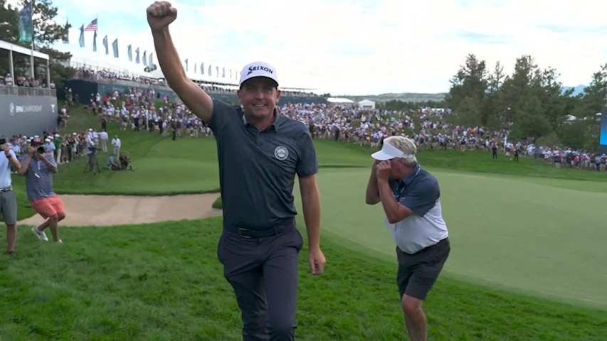 Keegan Bradley interview after winning BMW Championship