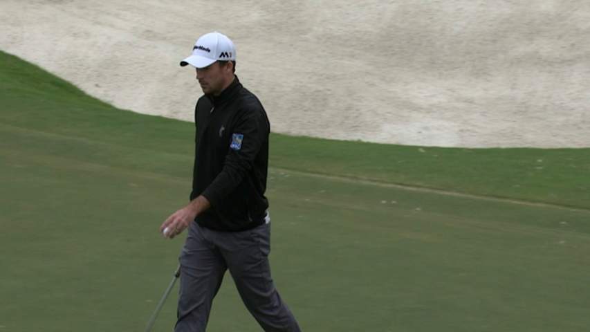 Nick Taylor rolls in 34-foot birdie putt at Sanderson Farms