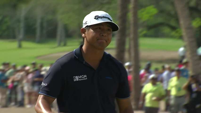 Kurt Kitayama gets up-and-down birdie on closing hole at Mexico Open