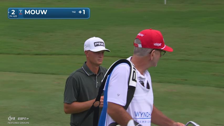 William Mouw makes birdie on No. 2 at Wyndham