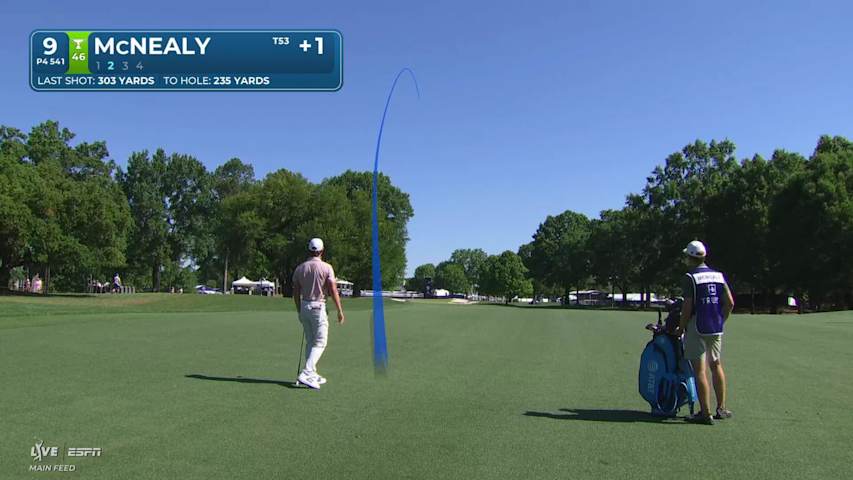 Maverick McNealy makes birdie on No. 9 at Truist Championship