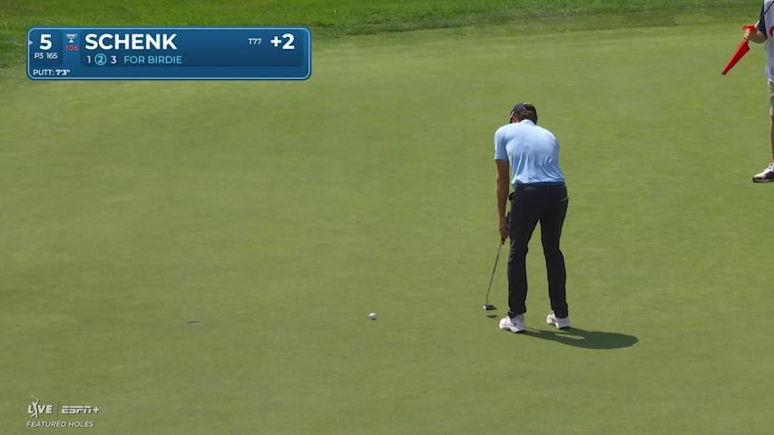 Adam Schenk makes birdie on No. 5 at Rocket Classic