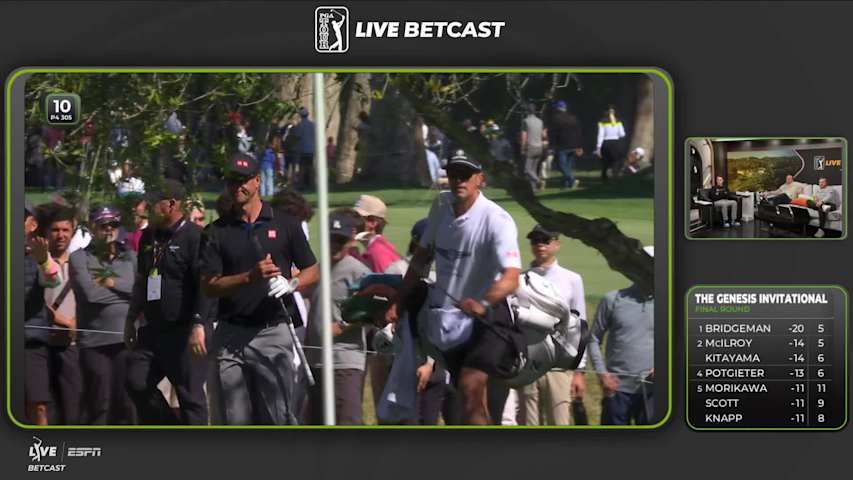 Adam Scott makes birdie on No. 10 at The Genesis