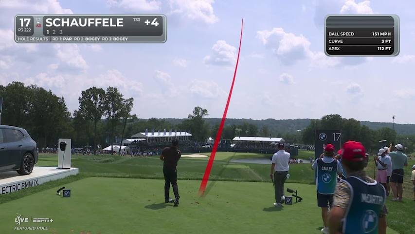 Xander Schauffele makes birdie on No. 17 at BMW Championship