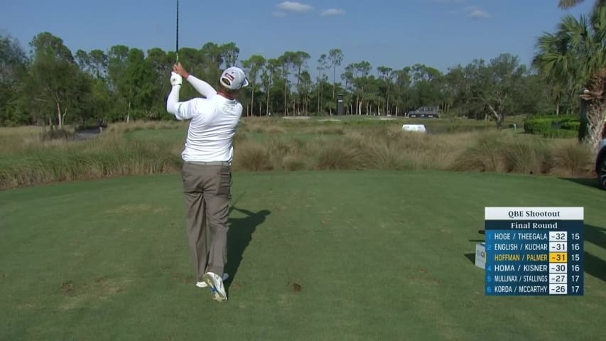 Charley Hoffman sticks tee shot to yield birdie at QBE Shootout
