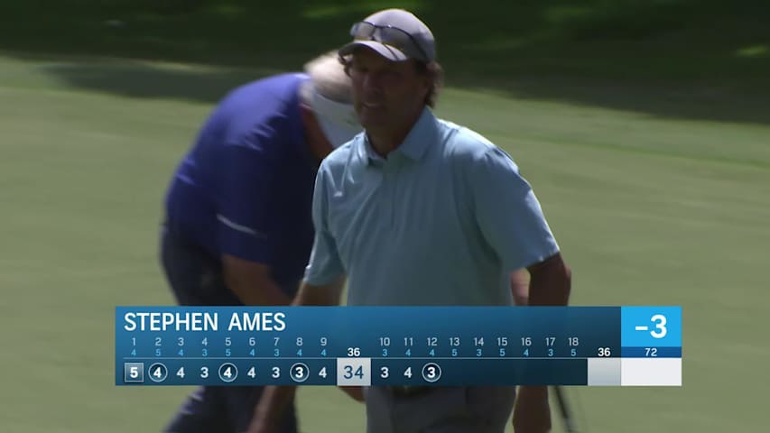 Stephen Ames makes birdie on No. 12 at Regions Tradition