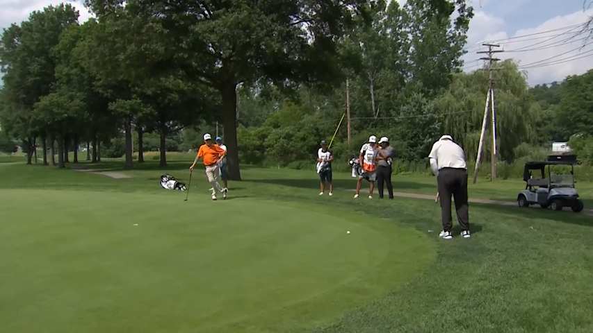 David Duval holes birdie from off the green at DICK'S Open