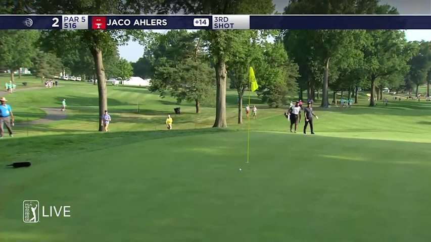 Jaco Ahlers uses nice approach to set up birdie at Bridgestone
