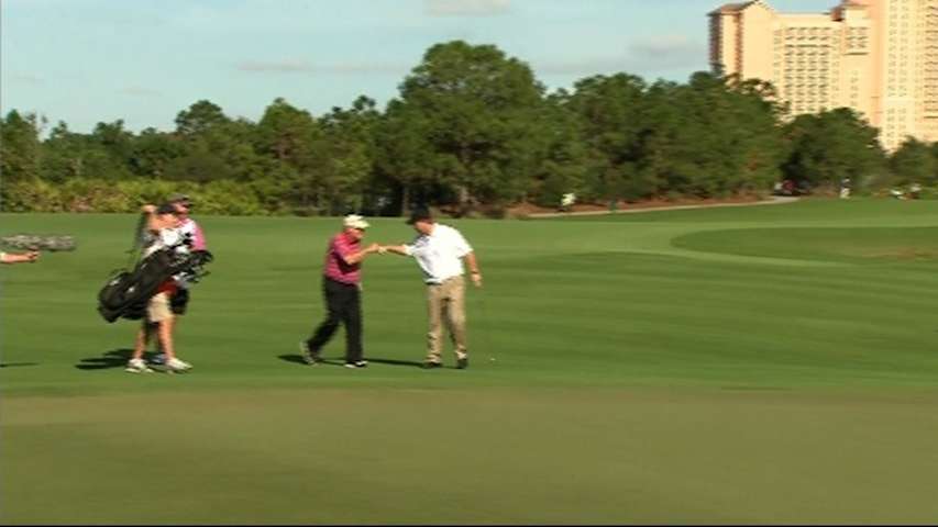 Nicklaus birdies No. 5 in Round 2 of PNC Father-Son